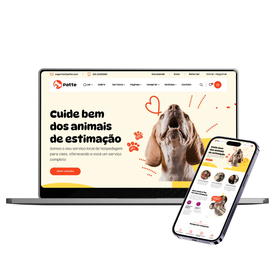 Projeto de site Patte