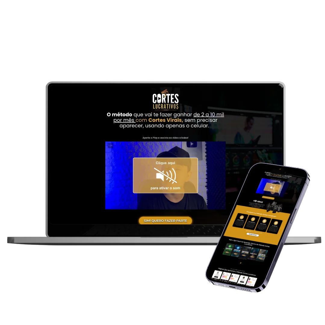 Projeto de site Cortes Lucrativos