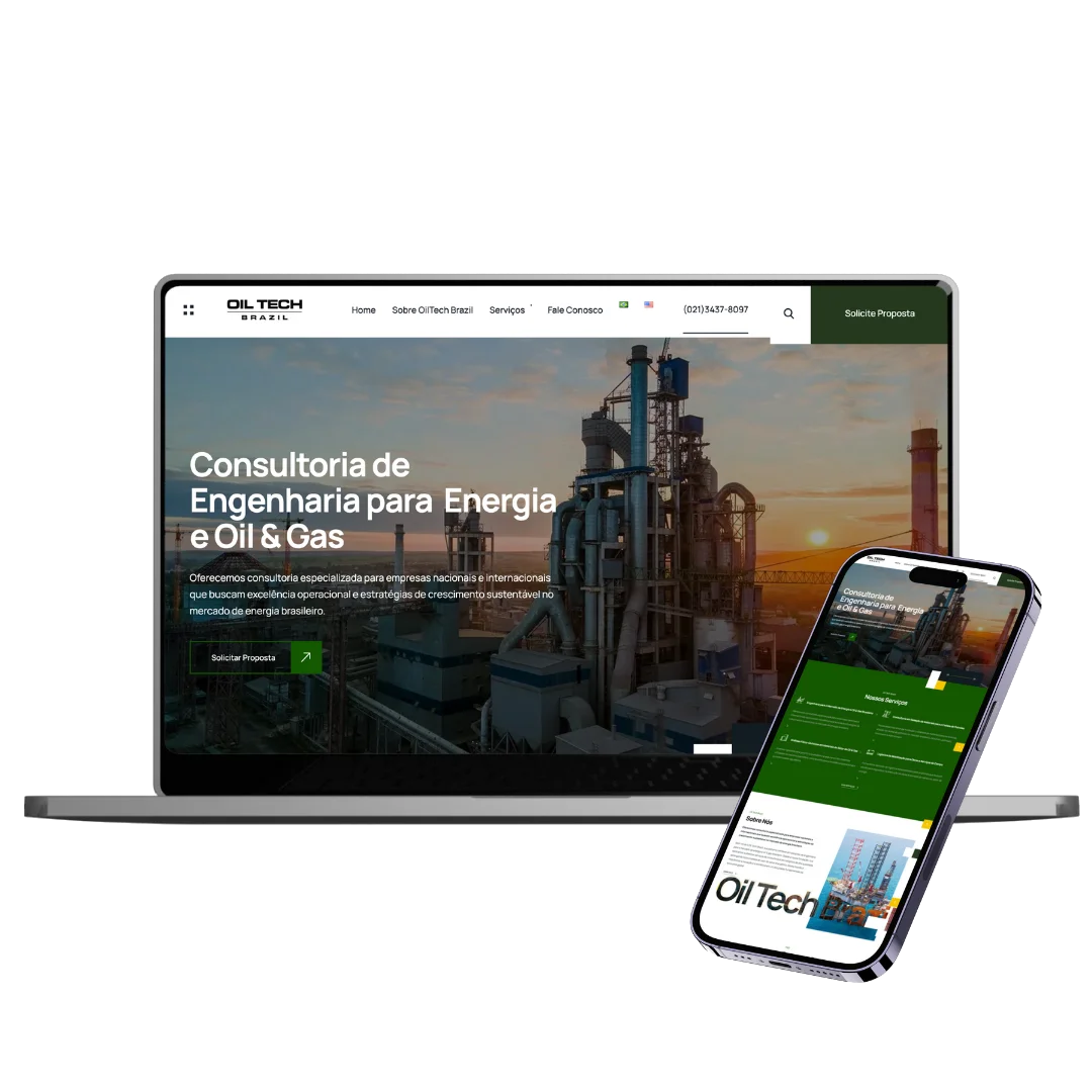 Projeto de site Oil Tech Brasil